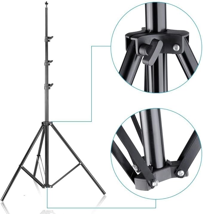 10ft x 8.5ft Adjustable Photography Backdrop Support System Photo Video Studio Muslin Background Stand Kit with Carry Bag