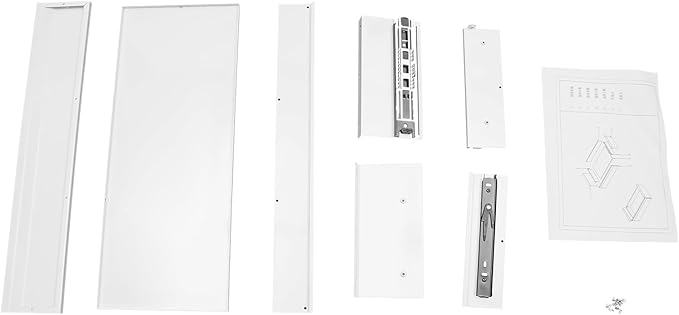 FFanhia 22 Inch Under Desk Mounted Sliding Pull-out Drawer Storage for Sit Stand Workstation Office(Applicable Table Thickness: 0.79in) White