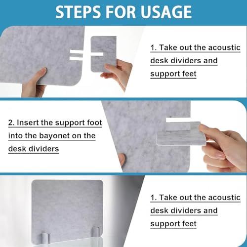 Acoustic Desk Privacy Panel - Soundproof Divider for Home & Office, Reduces Visual Distractions, Enhances Focus & Productivity, Stylish and Functional Workspace Solution