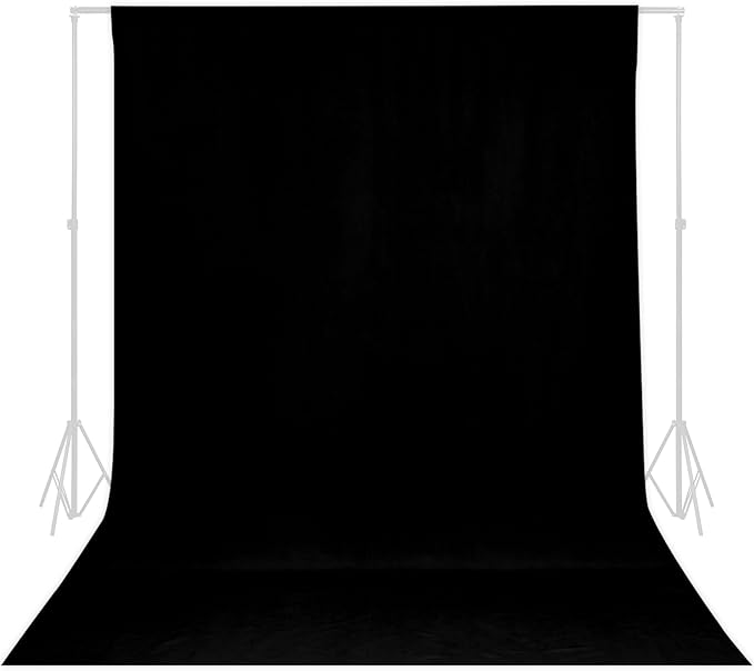 TRLYC Black Background Backdrop - 10x20 FT Solid Black Backdrops for Photography Photo Booth Backdrop Background Screen for Photo Video Photography Studio Parties Decoration