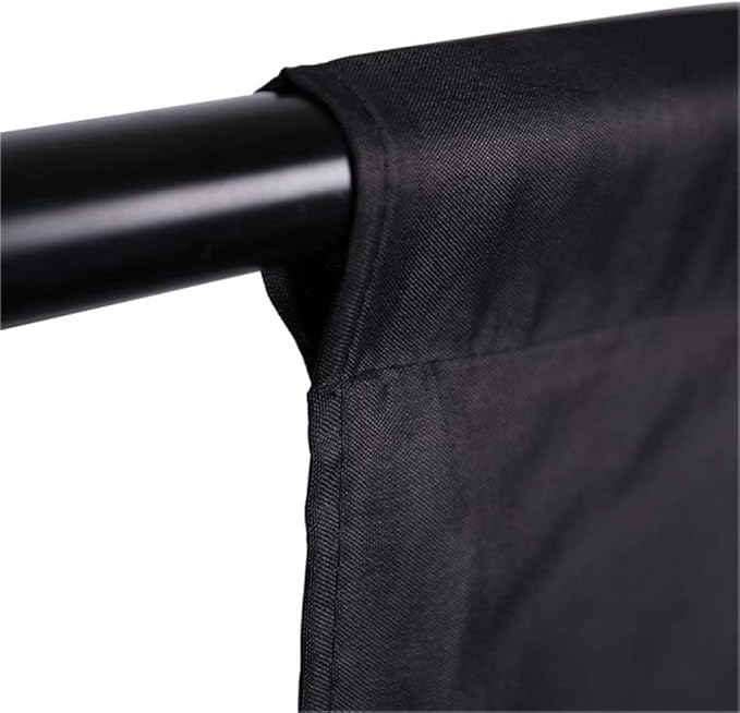 GFCC 6FTX9FT Black Backdrop Background - for Photography Photo Booth Backdrop for Photoshoot Background Screen Video Recording Parties Curtain