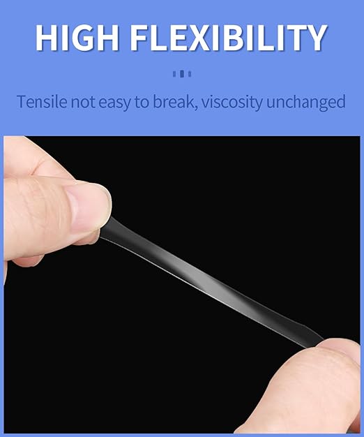 PHIXBEAR 160 Pcs Pro Removable Gel Glue Putty with Pull Tab for Museum Action Figures, Clear Earthquake Adhesive Dots, Sticky Tack for Wall Hanging, 0.31x 0.51 Wax Mounting Putty