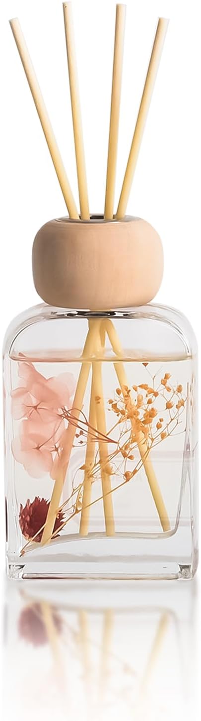 Orelune Reed Diffuser Set Gardenia Floral, 3.4 fl oz - Elegant Home Fragrance with Sticks - Long-Lasting Scented Oil Reed Diffuser for Bedroom, Bathroom Shelf Decor & Living Room(Gardenia Floral)