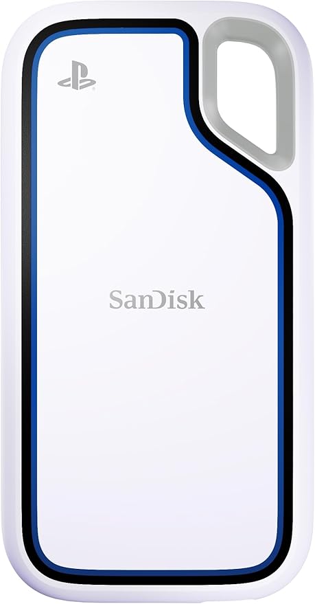 SanDisk 1TB Extreme Portable SSD, Officially Licensed for PlayStation 5 Console and PC - up to 1000MB/s, USB-C, USB 3.2 Gen 2, Drop Protection - External Solid State Drive - SDSSDE62P-1T00-G25