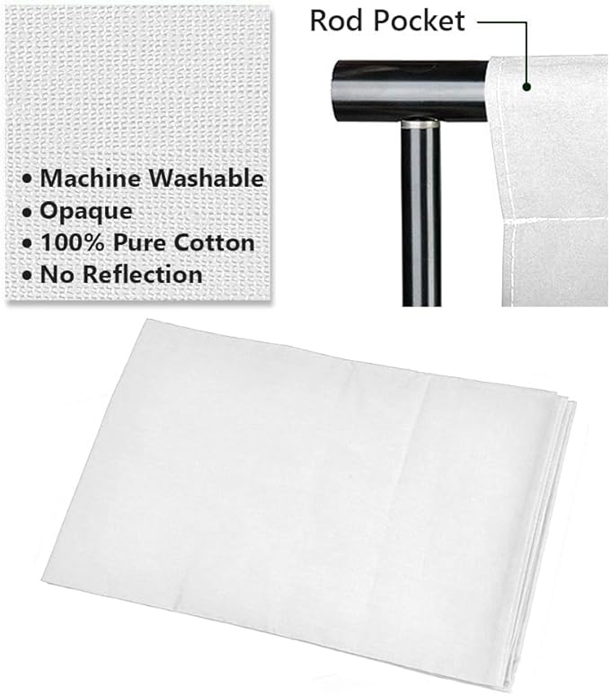 Photo Video Studio 12 x10ft 100% Muslin White Backdrop with 10 x 8.5ft Stand Photography Background Support System Kit ,Clamp, Carry Bag