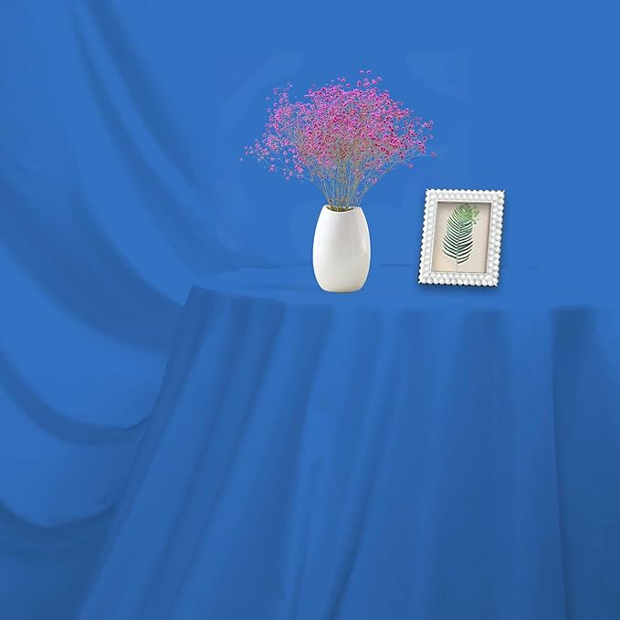Blue Photo Backdrop for Photoshoot Blue Background for Photography Photo Backdrop Curtain for Party 8 x 10 FT
