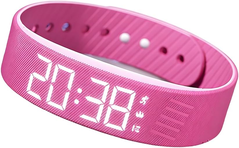 Vibrating Alarm Clock Watch, 2026 New Wristband, Rechargeable Silent Alarm for Deep Sleepers, LED Display Vibrating Alarm Watch for Elderly