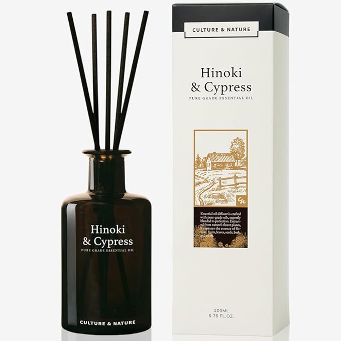 CULTURE & NATURE Pure Grade Essential Oil Diffuser (Hinoki & Cypress)