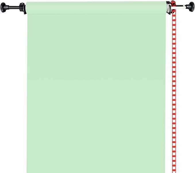 NEEWER Photography Single Roller Wall Mounting Manual Background Support System with 2 x Single Hook, 2 x Expand Bar, 1 x Chain, Load Capacity: 22lb/10kg