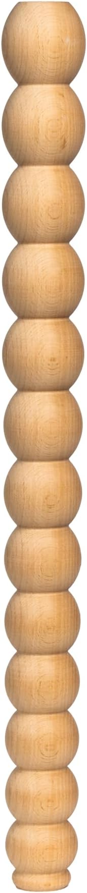 Beech Wood Modern Farmhouse Table Leg – Hanmade Turned Design – Unfinished Spindle Legs for DIY Furniture, Coffee Tables, Desks & Kitchen Islands (18 Inch / 45 cm)