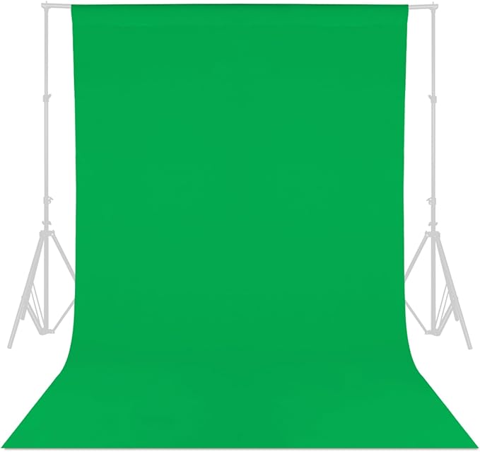 GFCC Green Screen Backdrop Background - 10x12FT Photography Backdrop Photo Background Screen for Video Recording Greenscreen Picture Photoshoot
