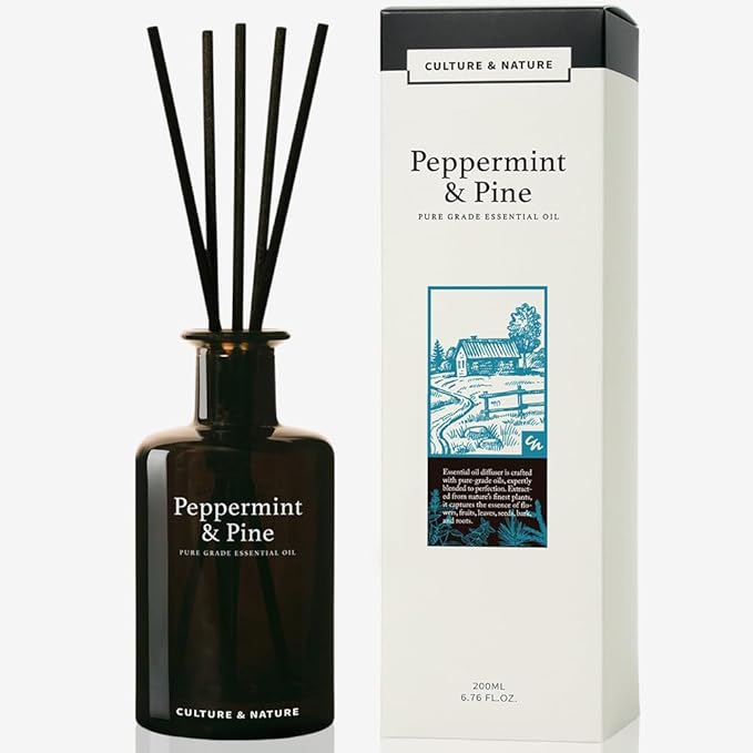 CULTURE & NATURE Pure Grade Essential Oil Diffuser (Peppermint & Pine)