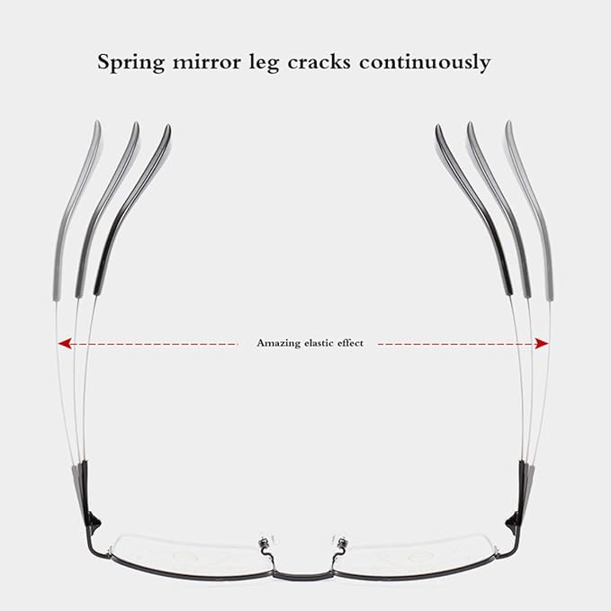 Progressive Multifocus Computer Reading Glasses Blue Light Blocking No Line Lenses Multifocal Readers for Men and Women