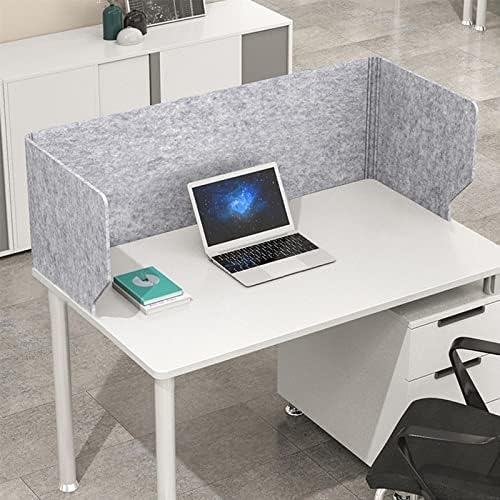 Acoustic Desk Divider with Soundproof Panels for Privacy and Concentration Portable Folding 3 Panel Partition Shield to Reduce Noise and Visual Distractions