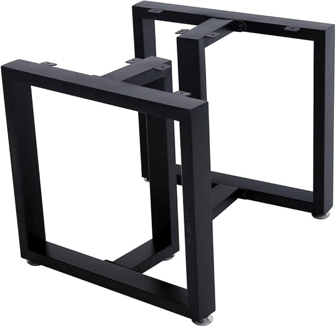 TIEOU 16 Inch Metal Coffee Table Legs Furniture Legs Heavy Duty Desk Legs Table Leg, DIY Bench Legs (Without Plank)