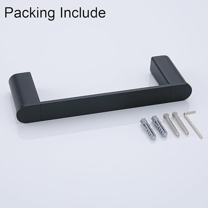 RANDOM Matte Black Towel Bar for Bathroom Kitchen 9 Inches Hand Towel Holder SUS304 Stainless Steel Towel Rack Kitchen Rag Towel Rod Wall Mounted.96026-2-9MB