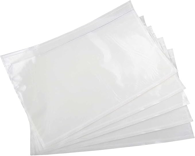 200 Pack 7.5x5.5 Packing List Mailing Envelopes Shipping Envelopes Packing List Clear Adhesive Shipping Label Sleeves Shipping Supplies for Small Businesses