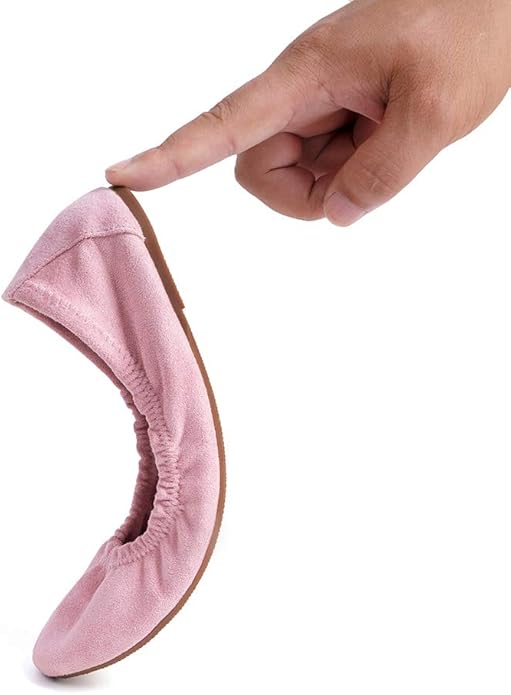 FUNKYMONKEY Women's Ballet Flats Soft Round Toe Comfortable Shoes