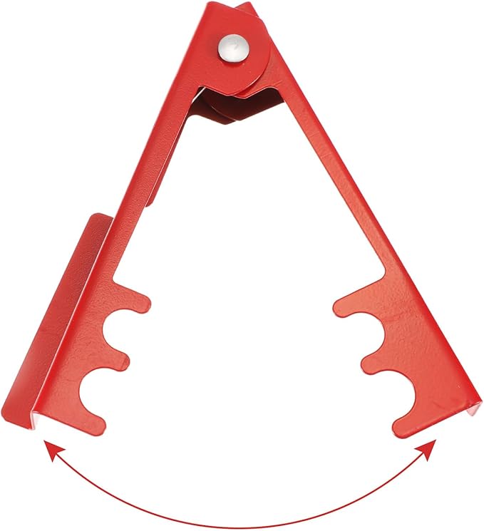 HARFINGTON 2pcs Rose Thorn Stripper Tool Set 5.5" 4.7" Metal PVC Flower Thorn Leaf Remover Flower Stem and Leaf Stripping for Gardening Home Florist Arrangement, Red