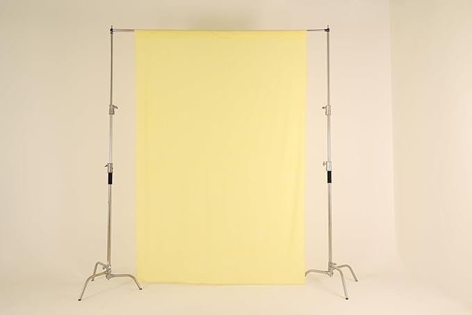Kate 6ftX9ft Solid Light Yellow Backdrop Portrait Photography Background for Photography Studio Children and Headshots Yellow Backdrop Background