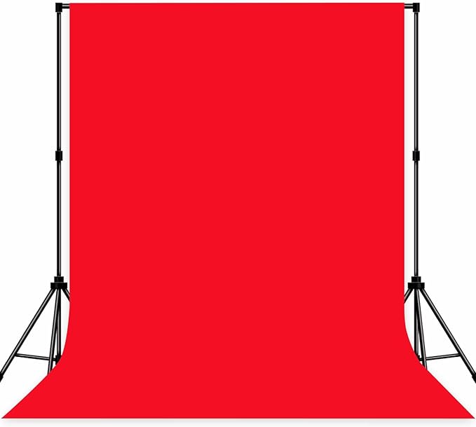Photo Backdrop Red Background Cloth Professional Photography Solution 10x10ft Seamless Design to Eliminate Wrinkles Wedding Luxury Theme Decoration Art Exhibition Gallery Display