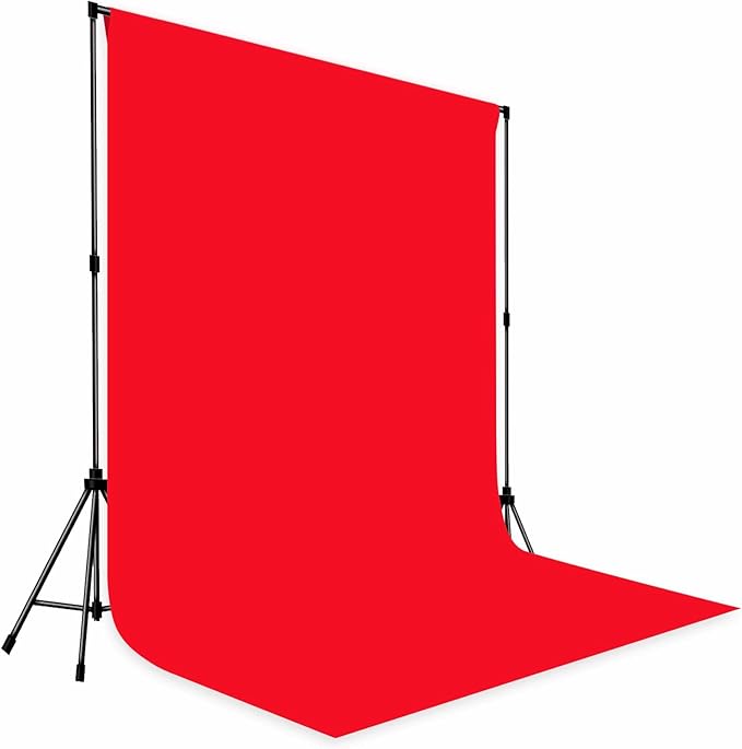 Photo Backdrop Red Background Cloth Professional Photography 8x10ft Seamless Design to Eliminate Wrinkles Wedding Luxury Theme Decoration Art Exhibition Gallery Display