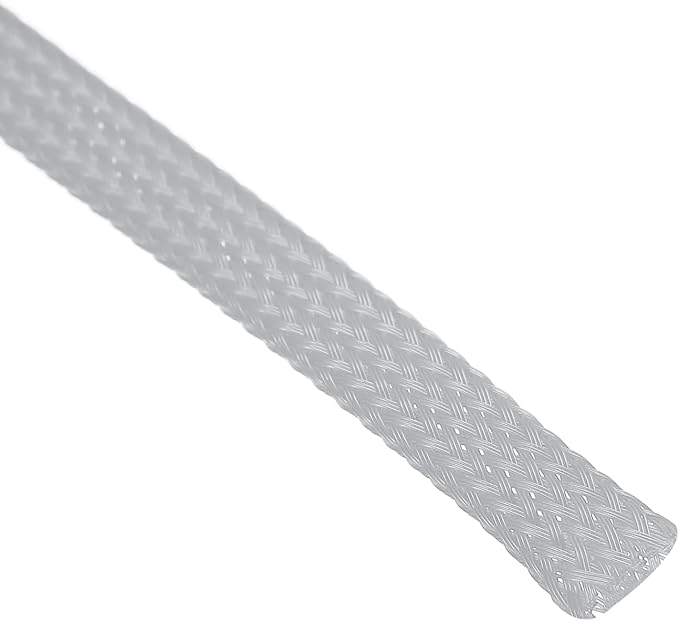 uxcell PET Expandable Sleeving 25ft 1/4" Gray Cable Management Sleeve Cord Organizer for Wrap Protect Cable