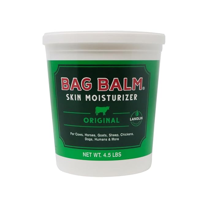 Bag Balm Vermont's Original Hand & Skin Moisturizer, Cracked Heels Treatment, Dry Hands & Dogs Ointment - 72oz Pail