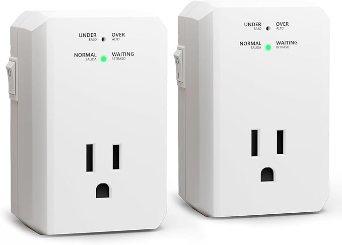 BSEED Single Outlet Surge Protector, Small Surge Protector Wall Tap with Ground Protected Light Indicators for Refrigerators, PC, TV, Xbox Series X, PS5 and Home Appliances, 15A, 1875W, 120V, 2 Pack