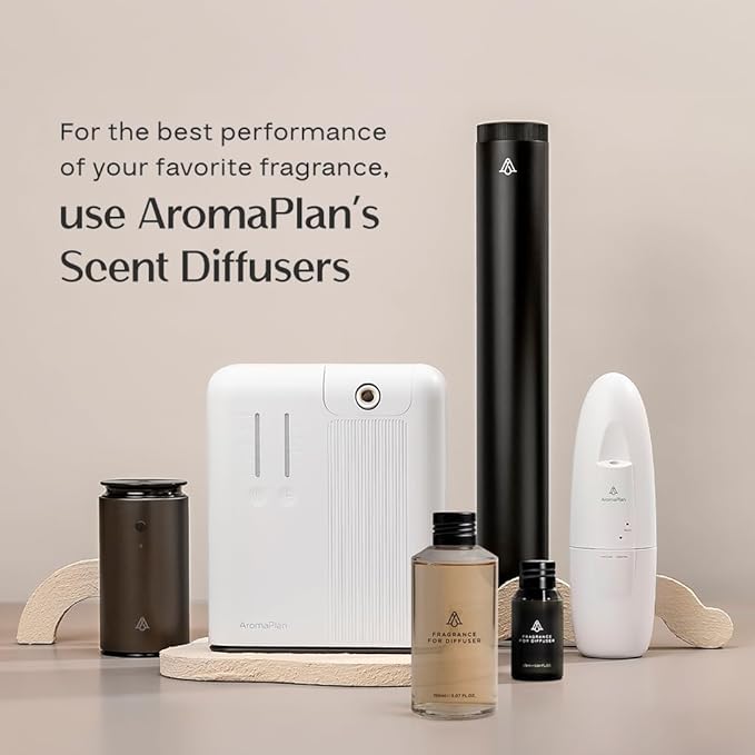 AromaPlan Hotel Scents Fall Woods 5 Fl Oz (148ml), Home Luxury Aroma & Hotel Fragrance Diffuser Oil- Hotel Diffuser Oil for Aromatherapy- USA Made, Bigger Bottle, Bolder Aroma & Longer Lasting