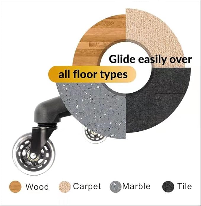 Chair Master FSS Series Square seat (20"-28") seat Height Chair. Vinyl-for Office, Garage, Desk, Shop, Computer, Doctor, Medical, Easy to Clean! NO Footring (Gray, Medium, Rubber Roller Casters)