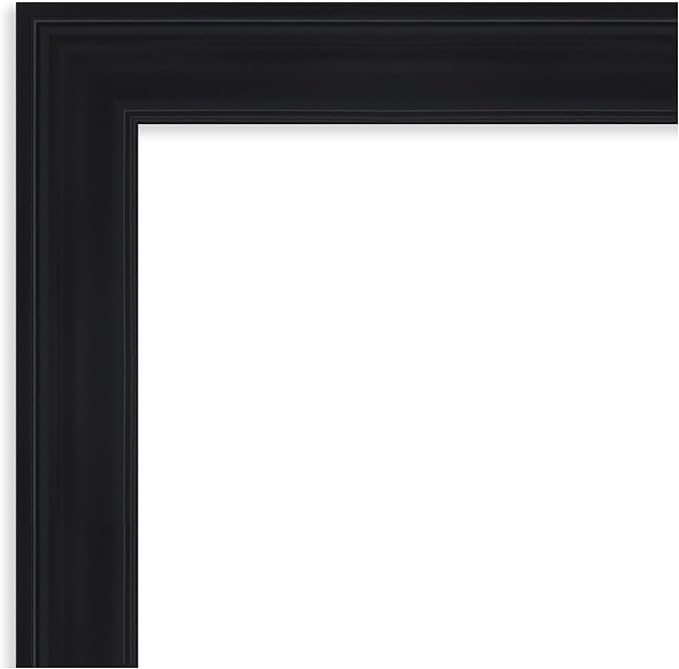 Amanti Art Black Framed Magnetic Board 29x41 Large Vision Board for use with Magnets, 100% Metal Sheet to Display Items as Office Decor or for Home Organization in mudroom, Kitchen or Kids Room