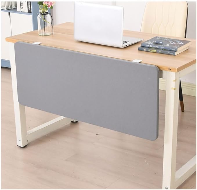 Desk Privacy Divider, Desk Divider Sound Proof Dividers Privacy Shields for Under The Table Privacy Panels for Students and Office Divider(Gray,100X40cm)