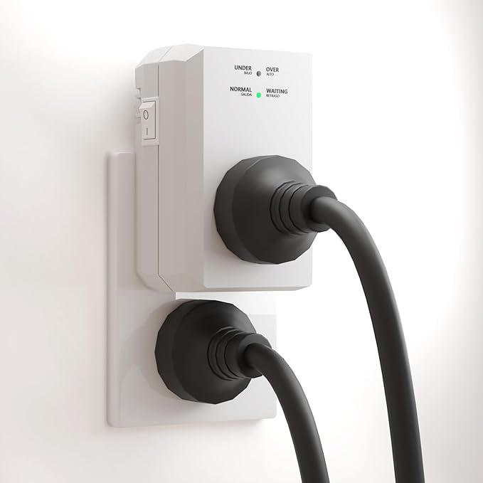BSEED Single Outlet Surge Protector, Small Surge Protector Wall Tap with Ground Protected Light Indicators for Refrigerators, PC, TV, Xbox Series X, PS5 and Home Appliances, 15A, 1875W, 120V, 2 Pack