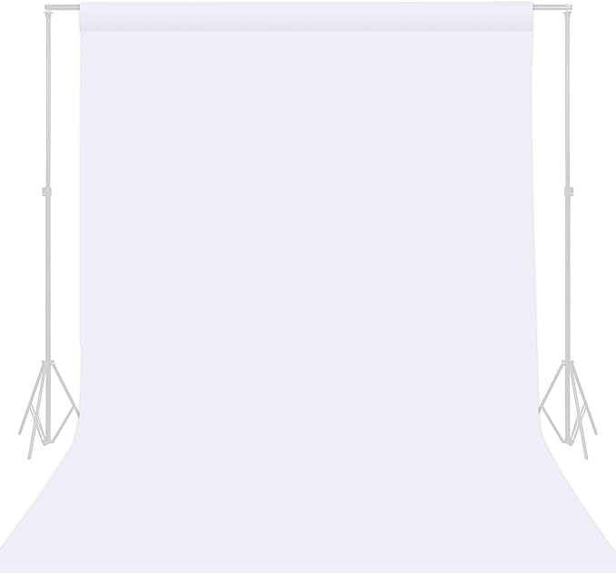 TRLYC White Photography Backdrop - 10 x 10 FT White Backdrops for Photoshoot Backdrops for Parties Curtain Photographic Studio Photo Backgrounds Background Screen Parties Curtain