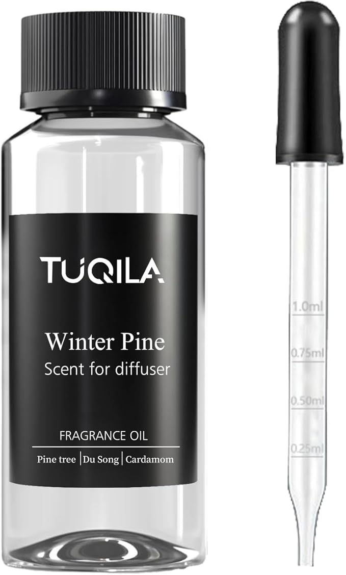 Tuqila Hotel Waterless Diffuser Oil Winter Pine, Essential Scent Oil Usage Cold Air Waterless Diffuser, Luxury Scents Oils Fragrance Bottle120 ML Home Natural Flavour
