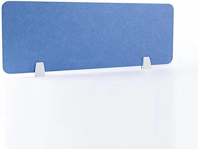Desk Divider Privacy Panel Clamp-on Acoustic Freestanding Desktop Partition Dividers for Office Student Sound Proof Reducing Noise Visual Distractions Blue 30 * 60cm