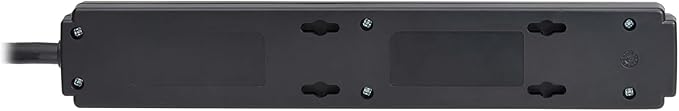Eaton Tripp Lite Series 6-Outlet Surge Protector Power Strip, 3ft Extension Cord, 600 Joules, 15A Circuit Breaker, Black, Lifetime Manufacturer's Warranty & $10,000 Insurance (TLP63B)