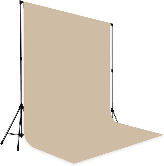 Photo Backdrop Beige Fabric Professional Photography Solution 5x7ft Seamless Design Eliminate Wrinkles Baby Shower Pregnant Women Shooting Scene Background
