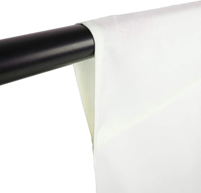 GFCC Ivory Backdrop Photography Background - 6FT x 10FT Photo Backdrop for Photoshoot Photography Video Recording Background Screen Picture Curtain