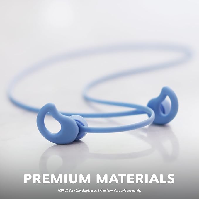 CURVD Earplug Lanyard, Soft Durable Flexible Premium Silicone Cord | Works with Most Earplugs w/Removable Tips Compatible with CURVD Everyday, Loop Quiet/Engage/Experience, Vibes and More - 26 Inches