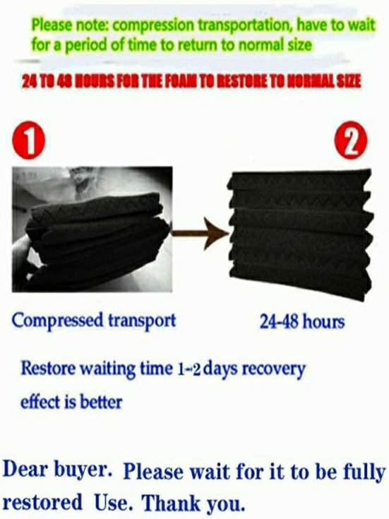 50 Pack Acoustic Panels Soundproof Studio Foam for Walls Sound Absorbing Panels Sound Insulation Panels Wedge for Home Studio Ceiling, 1" X 12" X 12" (Black&Blue)