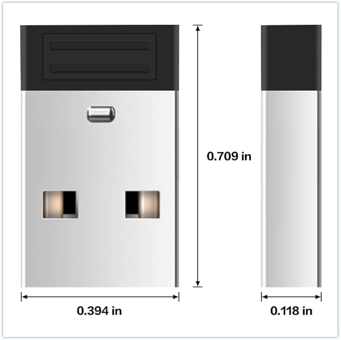 Full Tight USB to USB C Adapter, USB Type A Male to USB Type C Female, Add a Type C for PC/Mac/Car Charger/DC Adapter