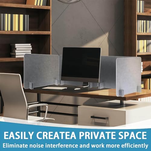 Acoustic Desk Privacy Panel | Noise-Reducing Divider for Office & Home | Enhance Focus & Productivity | Soundproof Workspace Solution