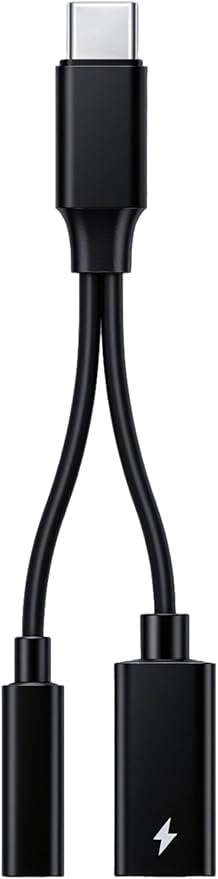USB-C to 3.5mm Audio Headphone Adapter - 192kHz HiFi and 30W Charger 2-in-1 Compatible with Apple iPhone 17 16 15 Samsung Galaxy S25 S24 S23 S22 S21 S20 Plus Pro Max Ultra Pixel iPad