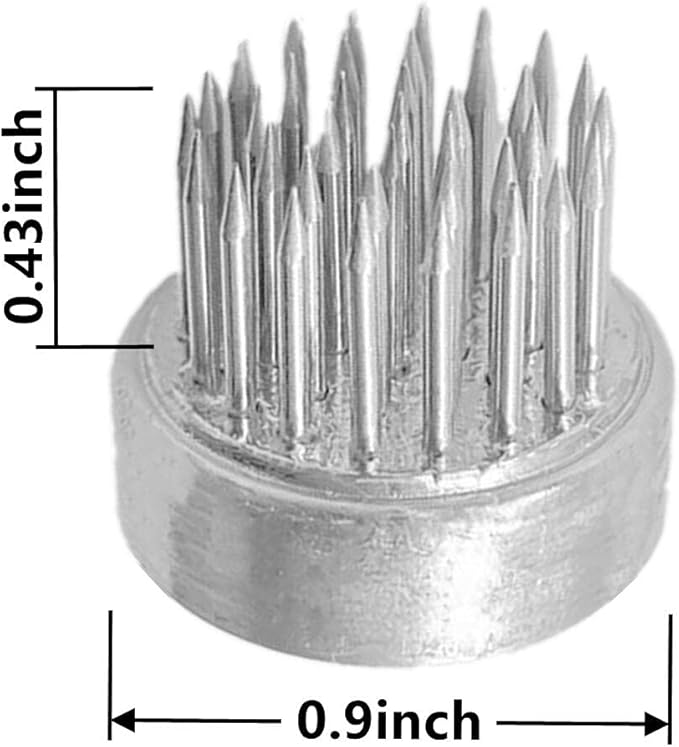Kenzan Floral Frog 23mm/0.9inch Diameter Ikebana Flower Arranger Holder Stainless Steel Pin for Small Vase (24Pcs)