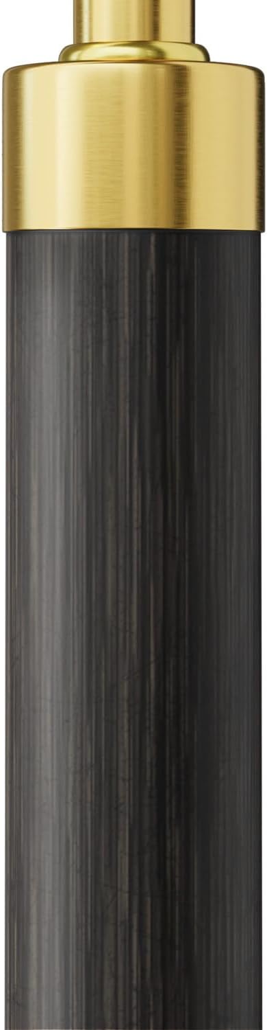 G-SAFAVA 63" Wood Floor Lamps for Living Room with Foot Switch Arc Tall Standing Lamp for Bedroom Mid Century Modern Corner Gold Floor Lamps for Office Nursery Industrial Reading Lamp, Wood Black
