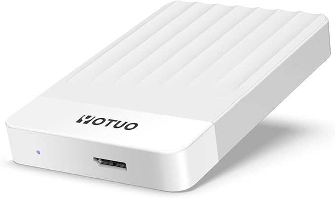 Portable External Hard Drive Storage Expansion Mobile HDD USB 3.0 for PC, Mac, Desktop, Laptop, PS4, Xbox One X/S, Xbox 360, Office & Game (White, 320GB)