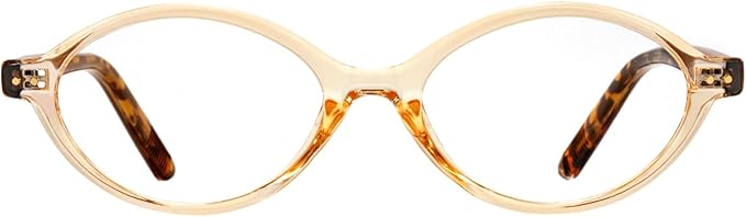 TIJN Olisa Blue Light Blocking Glasses for Women Men,Oval Glasses Frame Bluelight Glasses for Gaming/Computer/Screen
