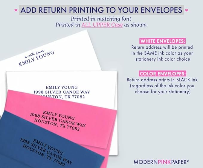 Personalized Floral Stationery Set, Personalized stationary for Women, Your Choice of Colors and Quantity